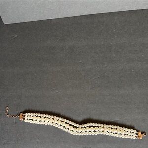 Classic Gold and Cream Pearl Choker